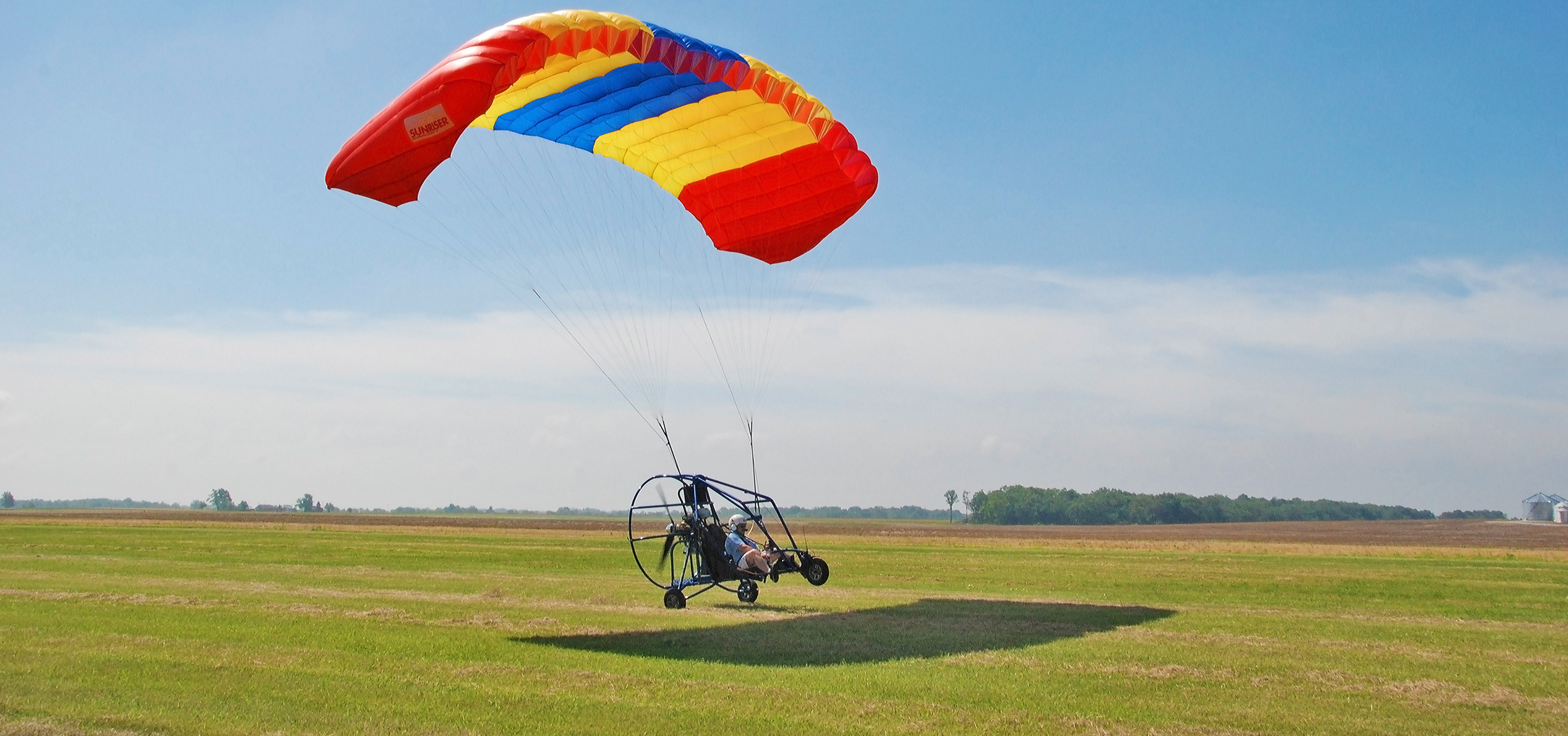 Powered Parachute in Flight
